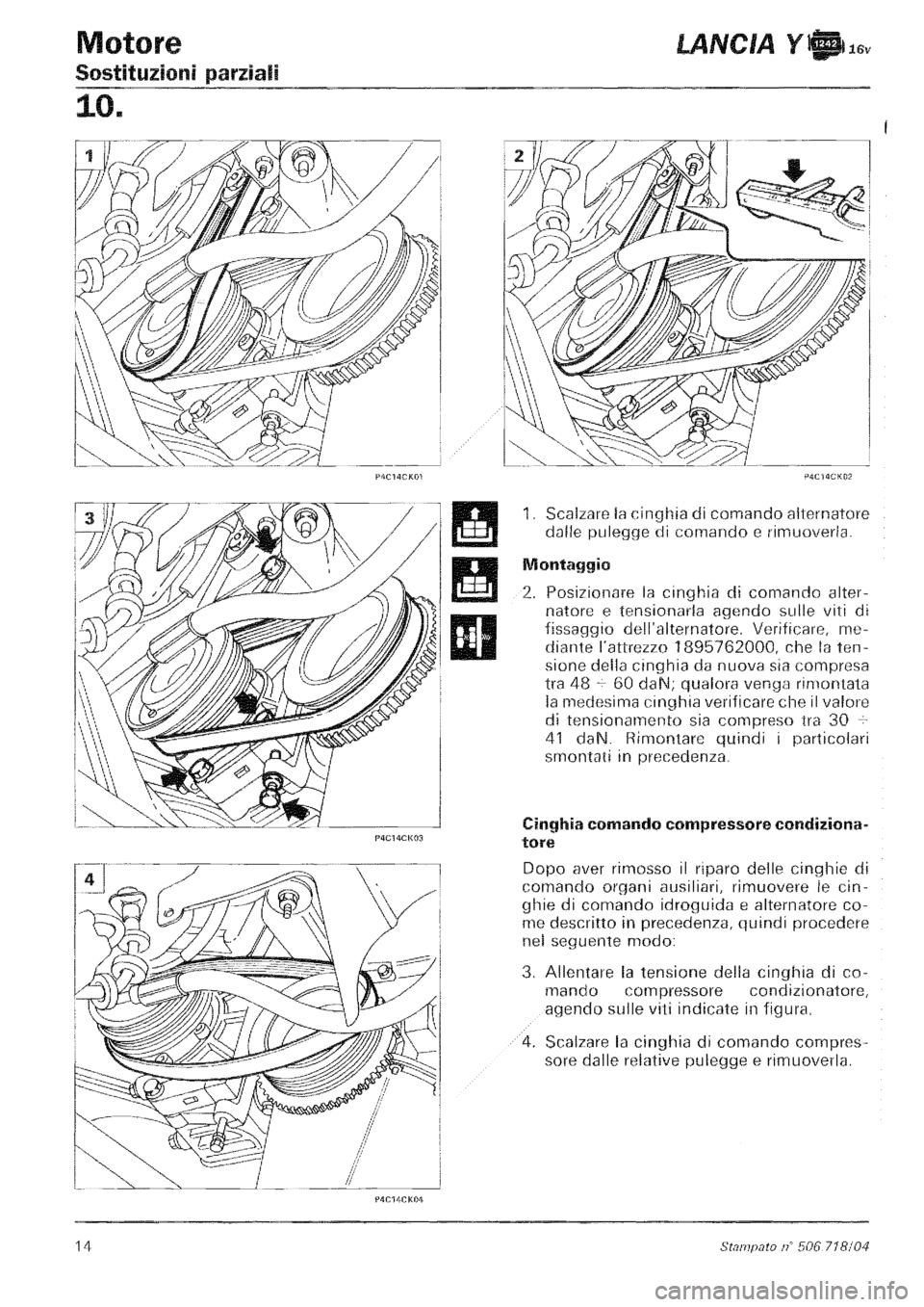 LANCIA Y 1997 Service Repair Manual LANCIA Y 1997 Service Repair Manual