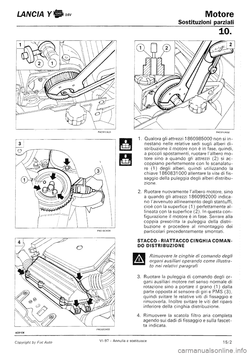 LANCIA Y 1997 Service Repair Manual LANCIA Y 1997 Service Repair Manual