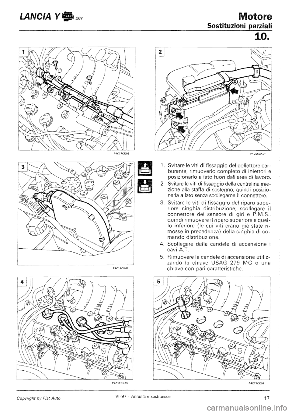 LANCIA Y 1997 Service Repair Manual LANCIA Y 1997 Service Repair Manual