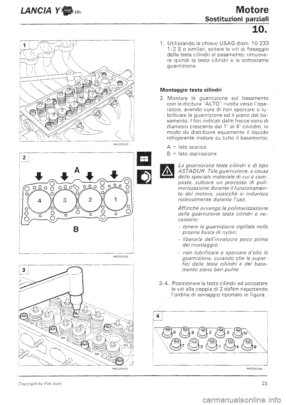 LANCIA Y 1997 Service Repair Manual LANCIA Y 1997 Service Repair Manual