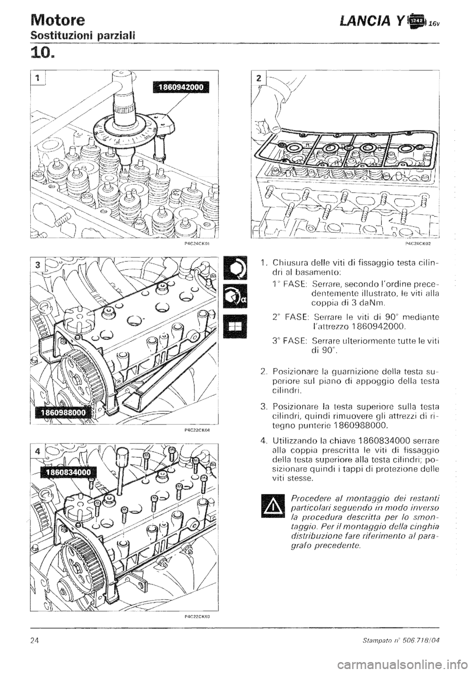LANCIA Y 1997 Service Repair Manual LANCIA Y 1997 Service Repair Manual