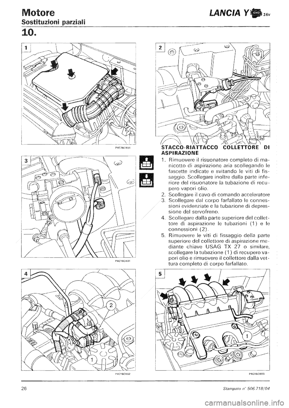 LANCIA Y 1997 Service Repair Manual LANCIA Y 1997 Service Repair Manual