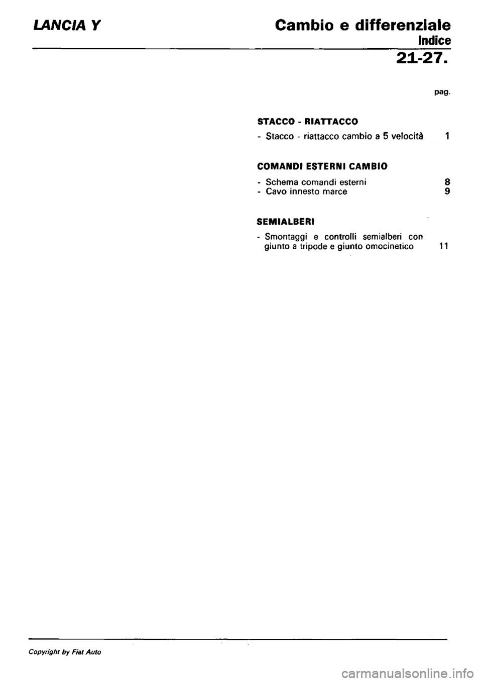LANCIA Y 1997  Service Repair Manual 