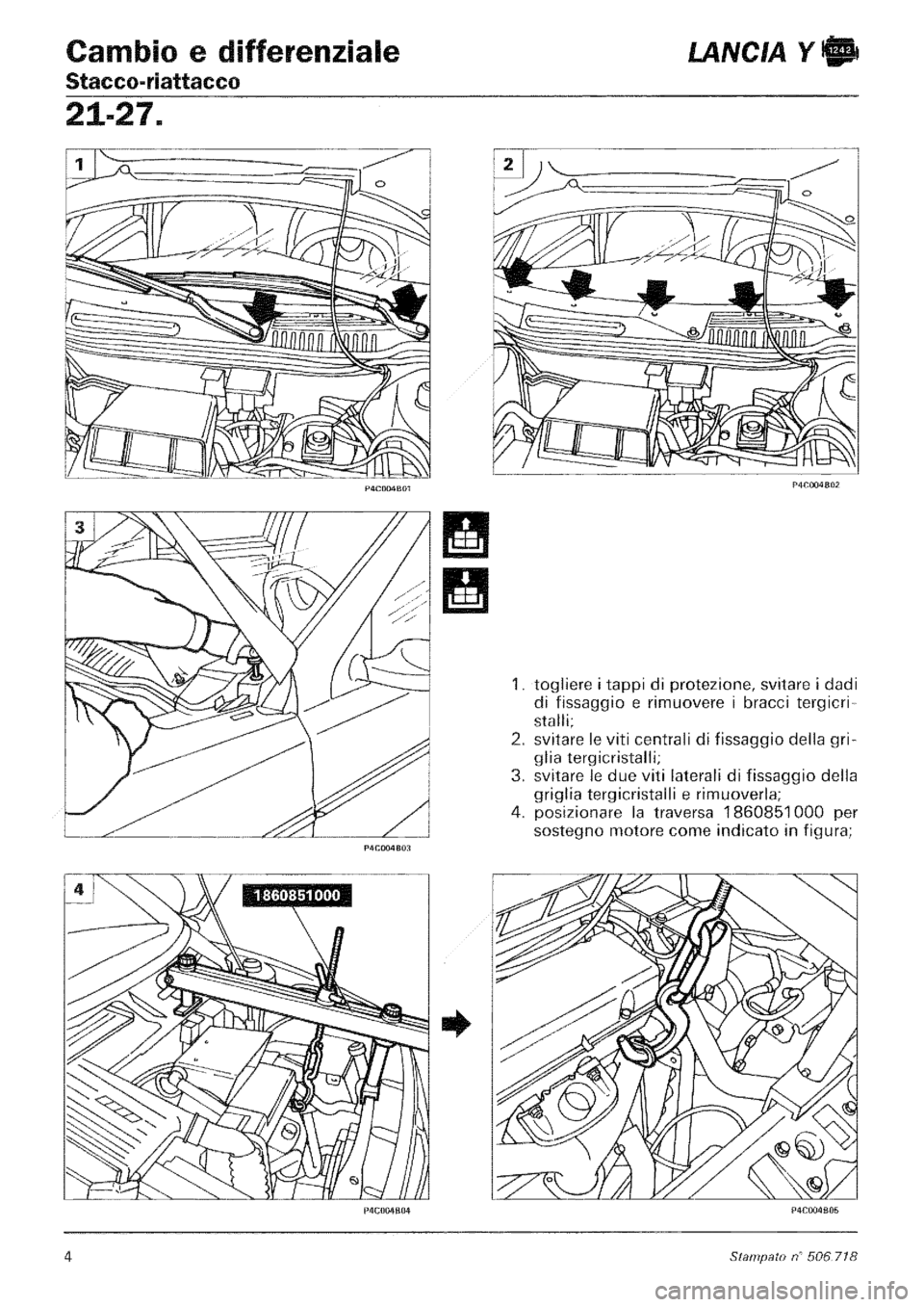 LANCIA Y 1997 Service Repair Manual LANCIA Y 1997 Service Repair Manual