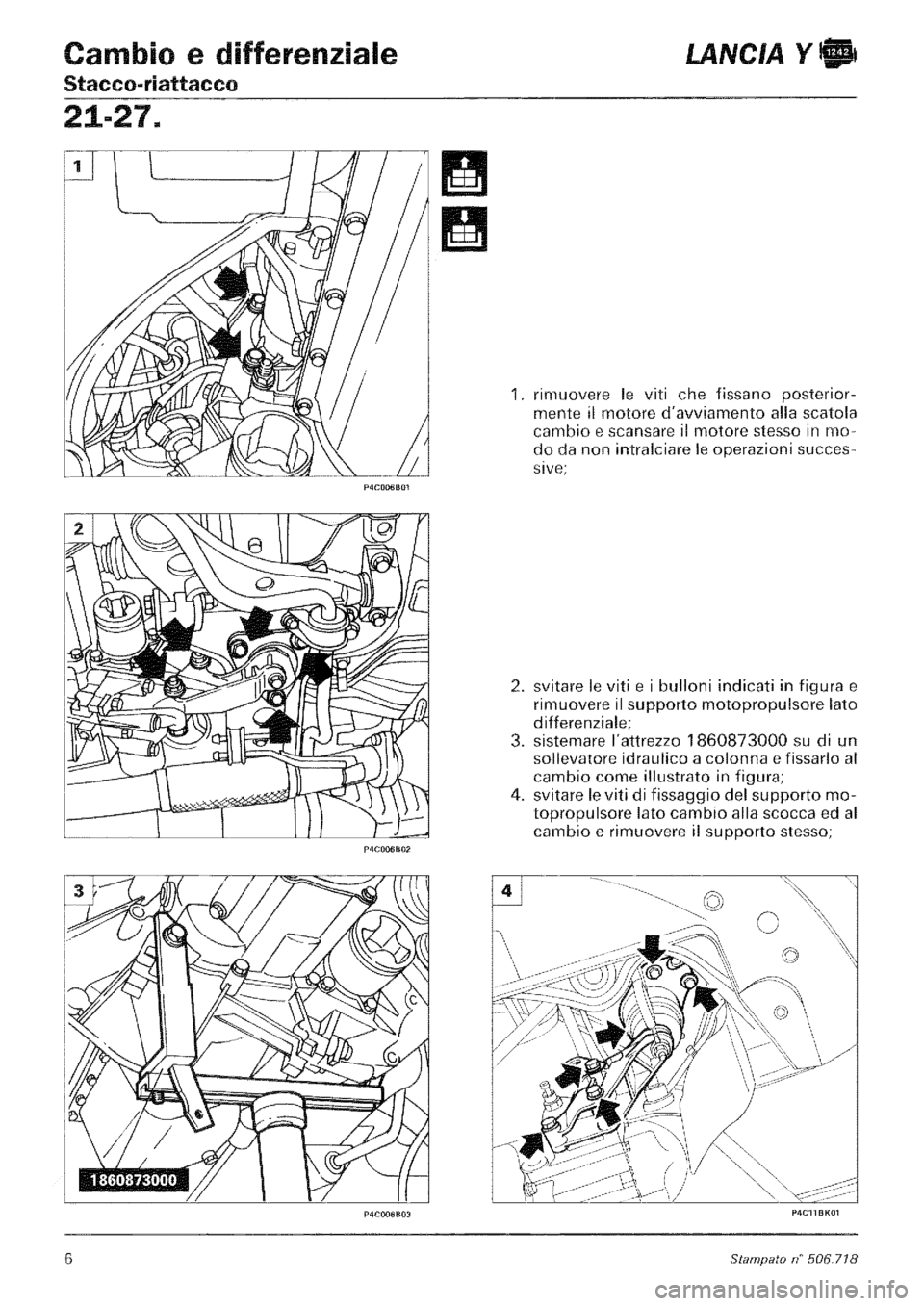 LANCIA Y 1997 Service Repair Manual LANCIA Y 1997 Service Repair Manual