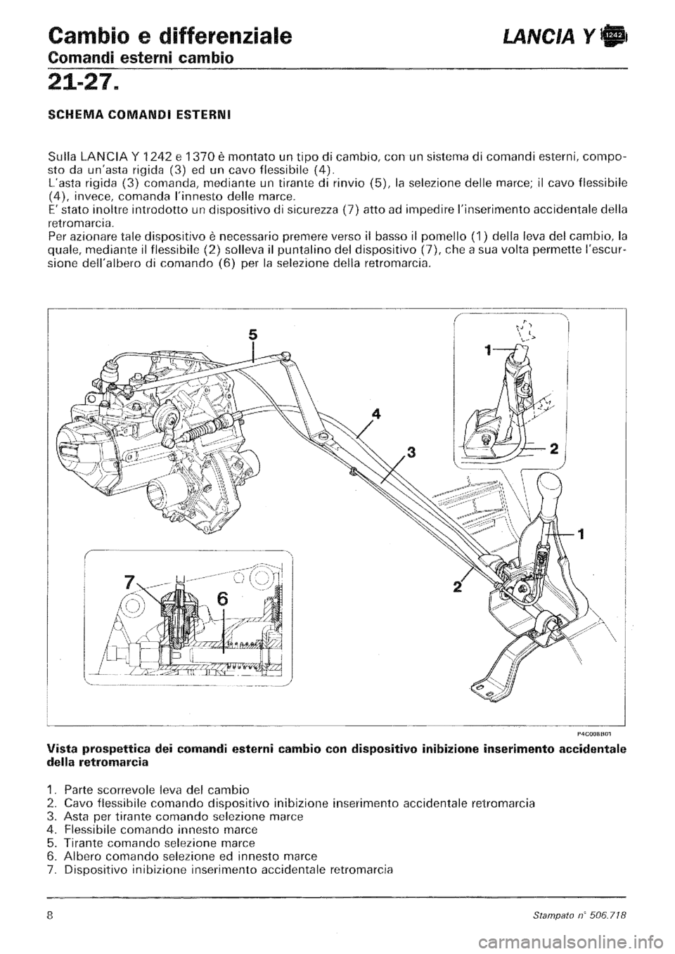 LANCIA Y 1997 Service Repair Manual LANCIA Y 1997 Service Repair Manual