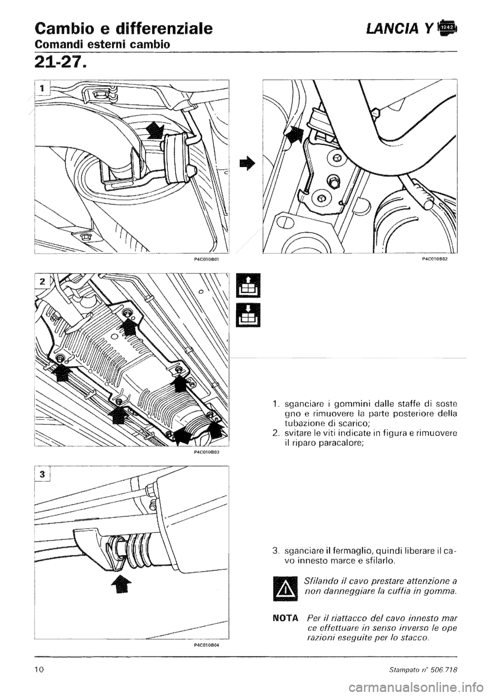 LANCIA Y 1997 Service Repair Manual LANCIA Y 1997 Service Repair Manual
