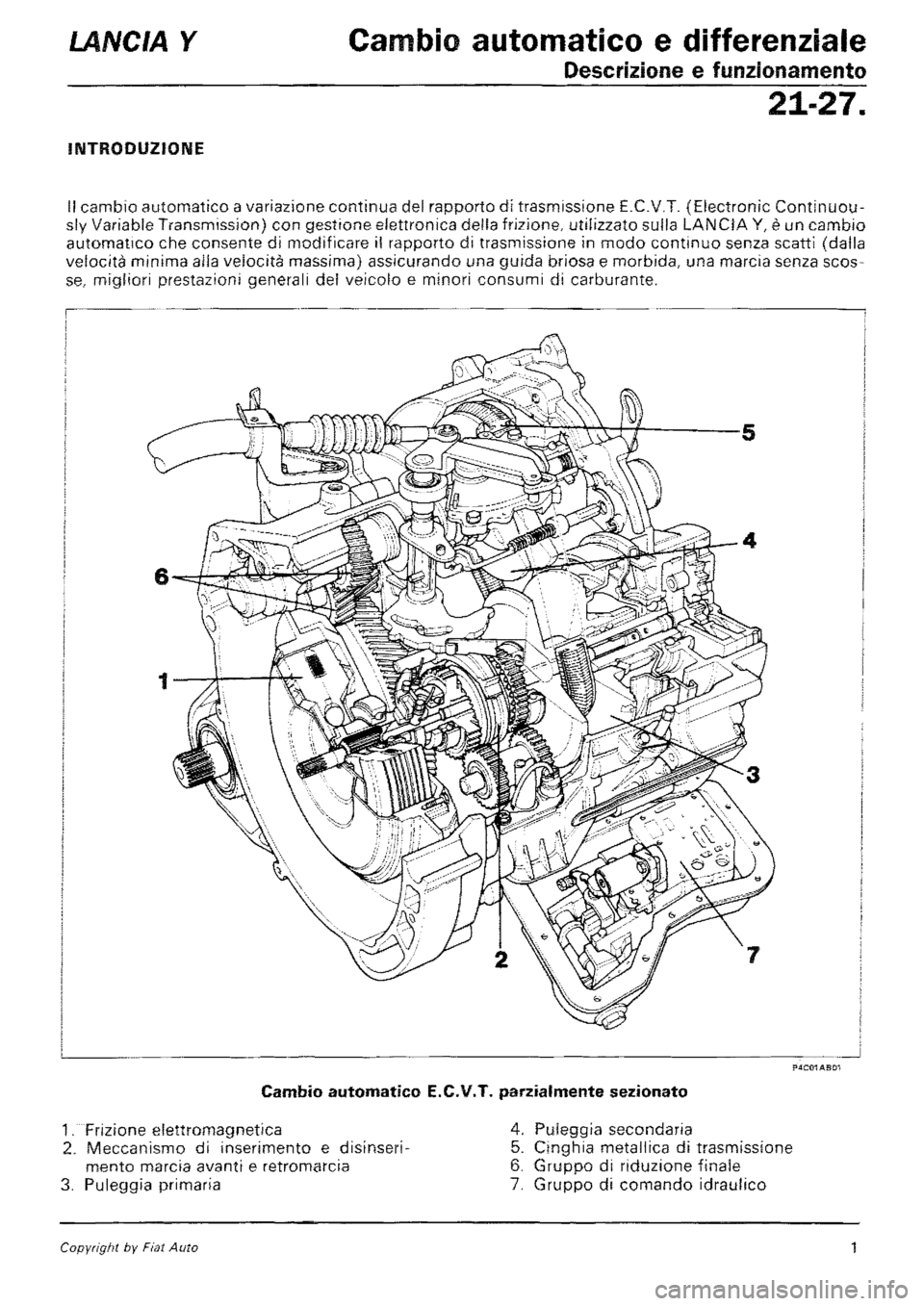 LANCIA Y 1997 Service Repair Manual LANCIA Y 1997 Service Repair Manual