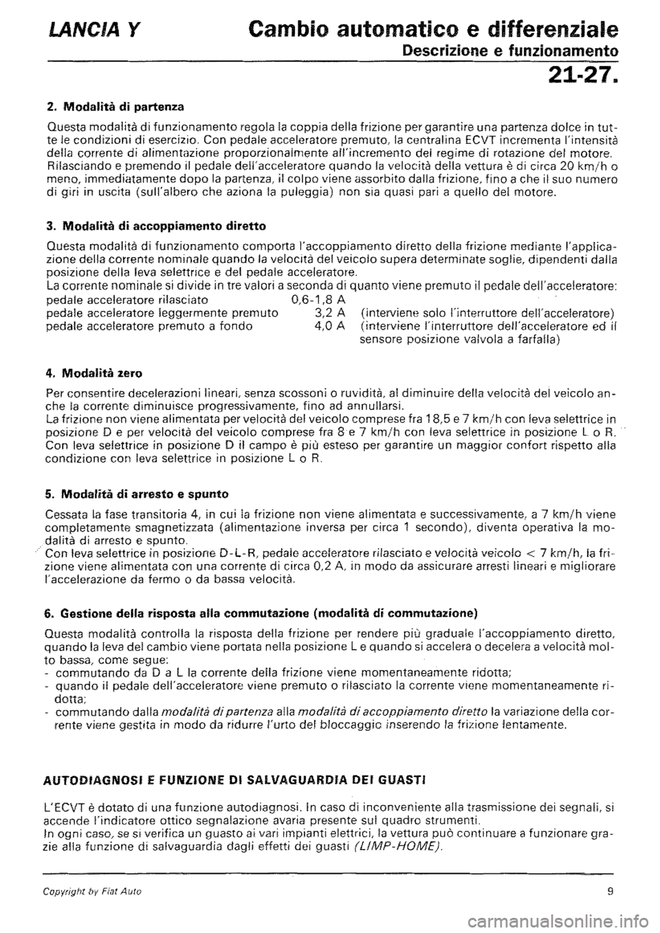 LANCIA Y 1997  Service Repair Manual 
