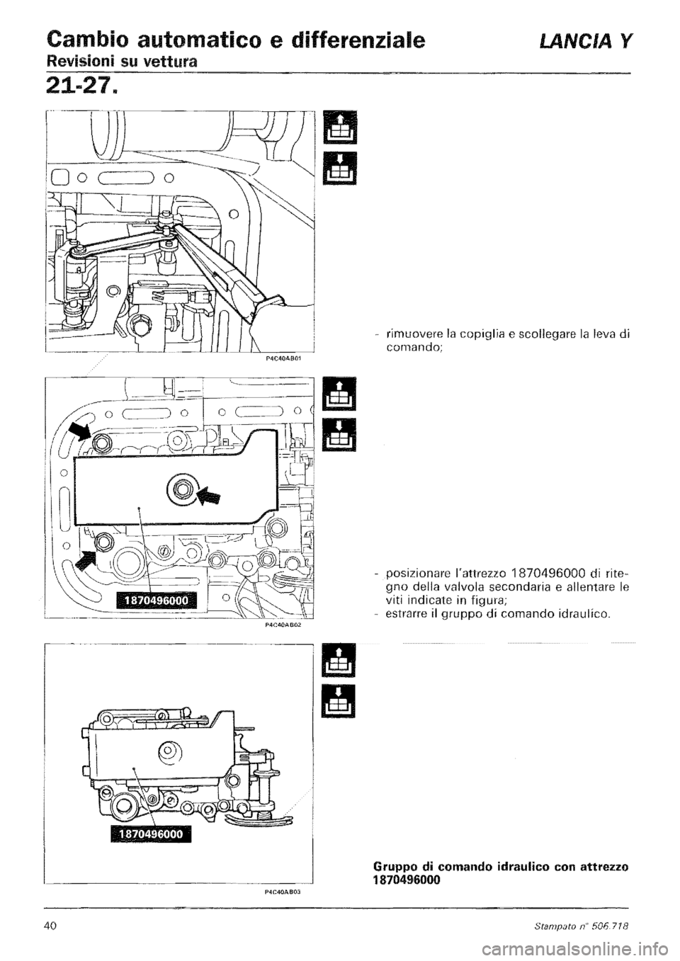 LANCIA Y 1997 Service Repair Manual LANCIA Y 1997 Service Repair Manual