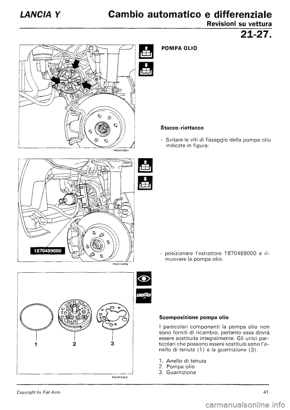 LANCIA Y 1997 Service Repair Manual LANCIA Y 1997 Service Repair Manual