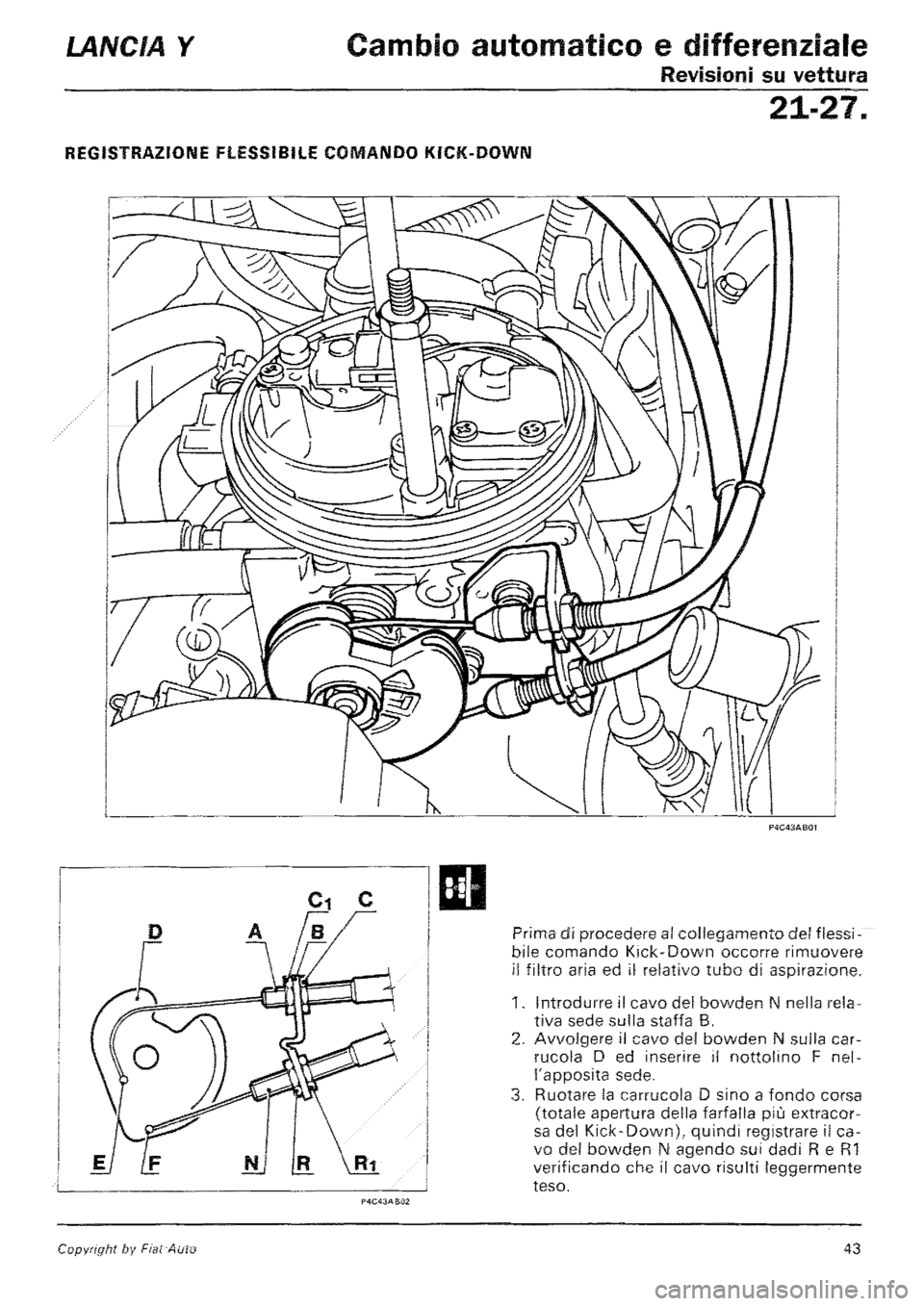 LANCIA Y 1997 Service Repair Manual LANCIA Y 1997 Service Repair Manual