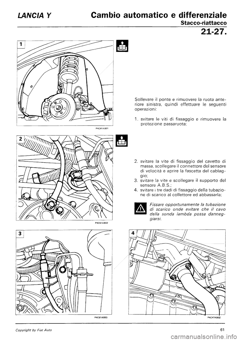 LANCIA Y 1997 Service Repair Manual LANCIA Y 1997 Service Repair Manual