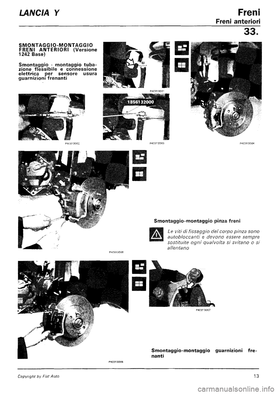 LANCIA Y 1997 Service Repair Manual LANCIA Y 1997 Service Repair Manual