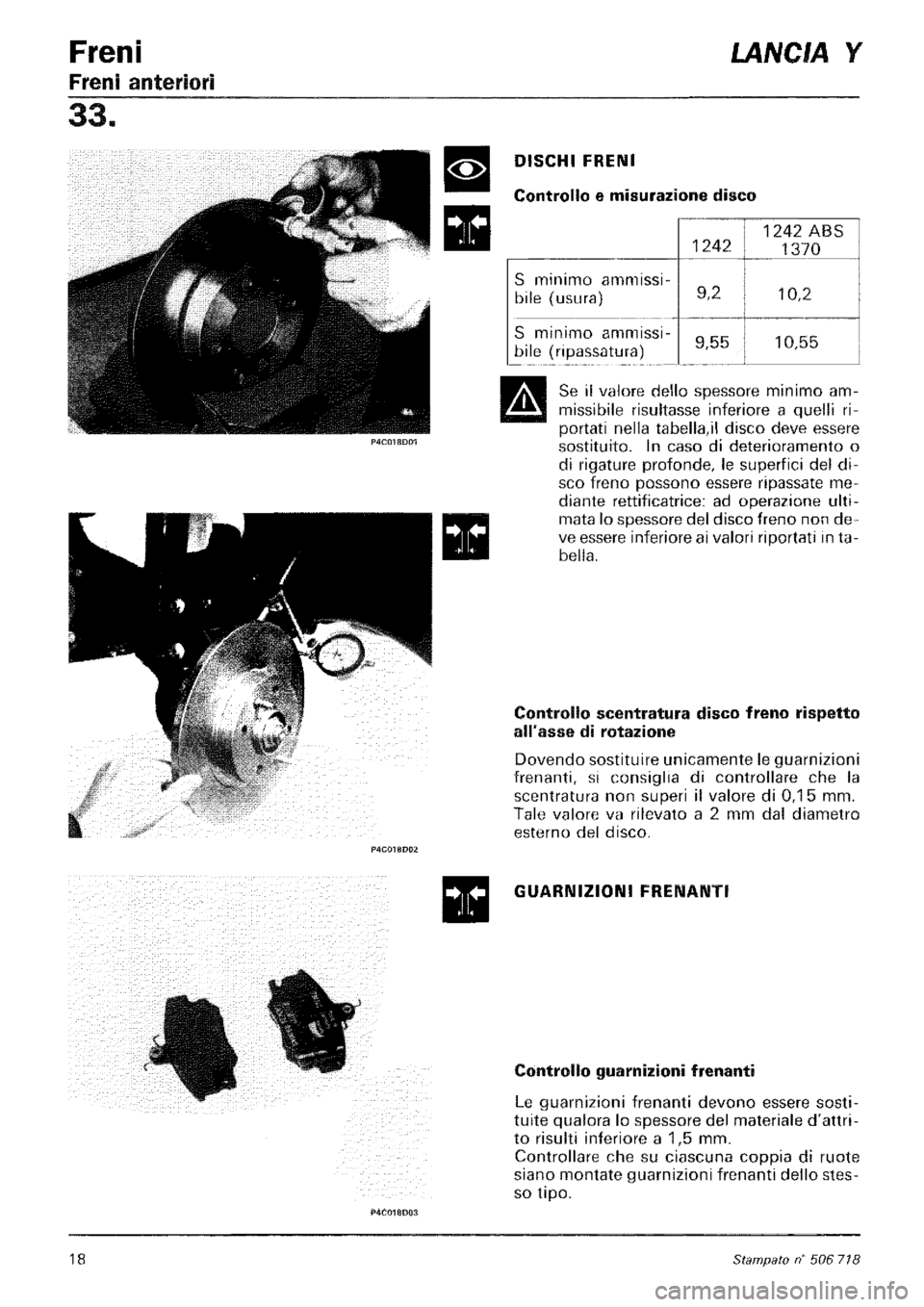 LANCIA Y 1997 Service Repair Manual LANCIA Y 1997 Service Repair Manual