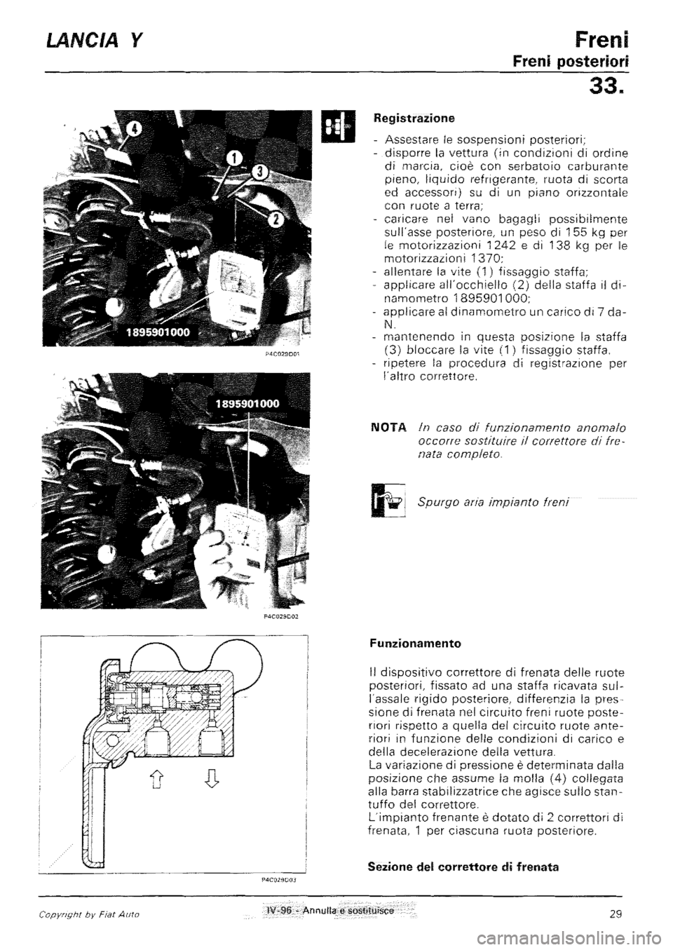 LANCIA Y 1997 Service Repair Manual LANCIA Y 1997 Service Repair Manual