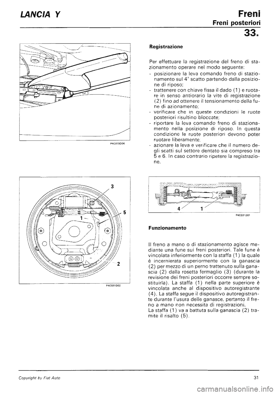 LANCIA Y 1997 Service Repair Manual LANCIA Y 1997 Service Repair Manual