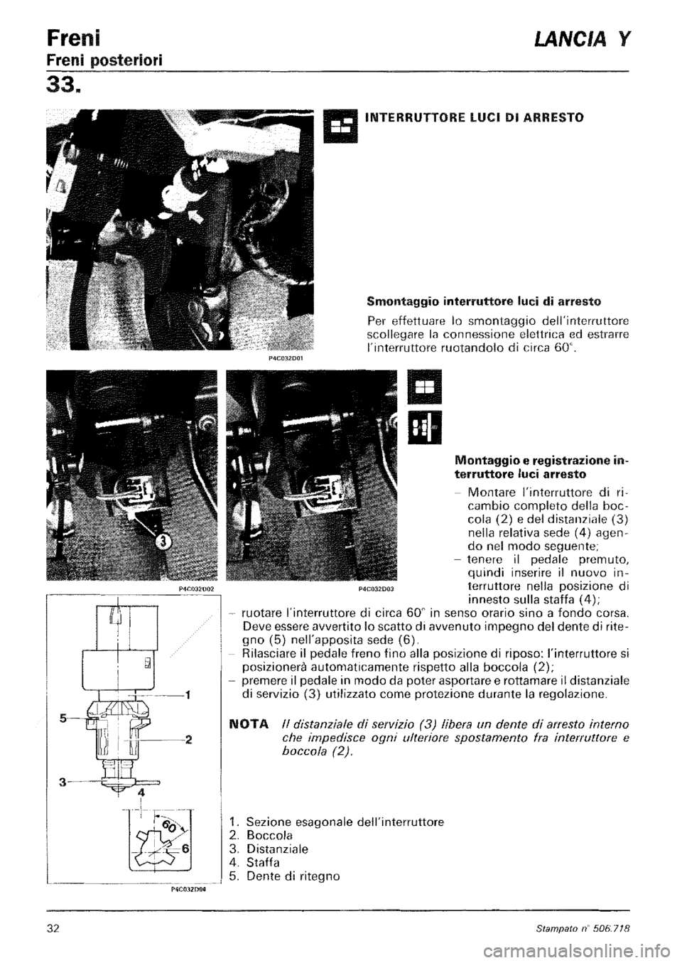 LANCIA Y 1997 Service Repair Manual LANCIA Y 1997 Service Repair Manual