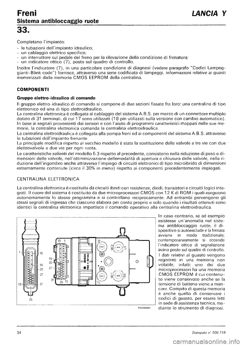 LANCIA Y 1997 Service Repair Manual LANCIA Y 1997 Service Repair Manual