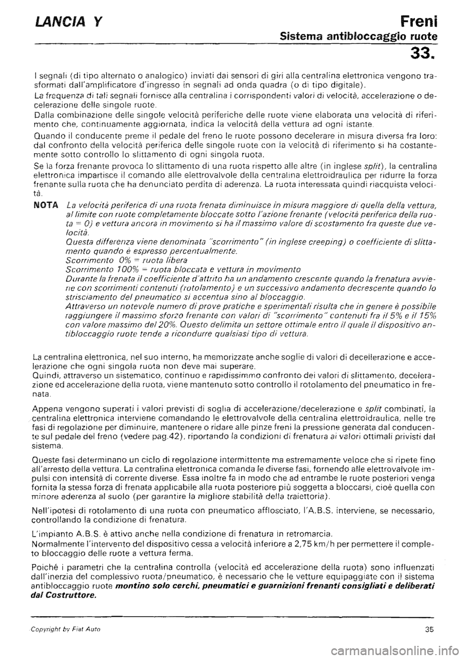 LANCIA Y 1997 Service Repair Manual LANCIA Y 1997 Service Repair Manual