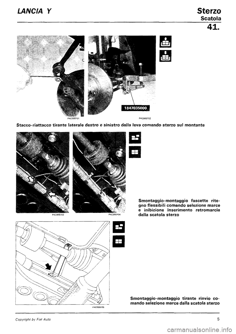 LANCIA Y 1997 Service Repair Manual LANCIA Y 1997 Service Repair Manual