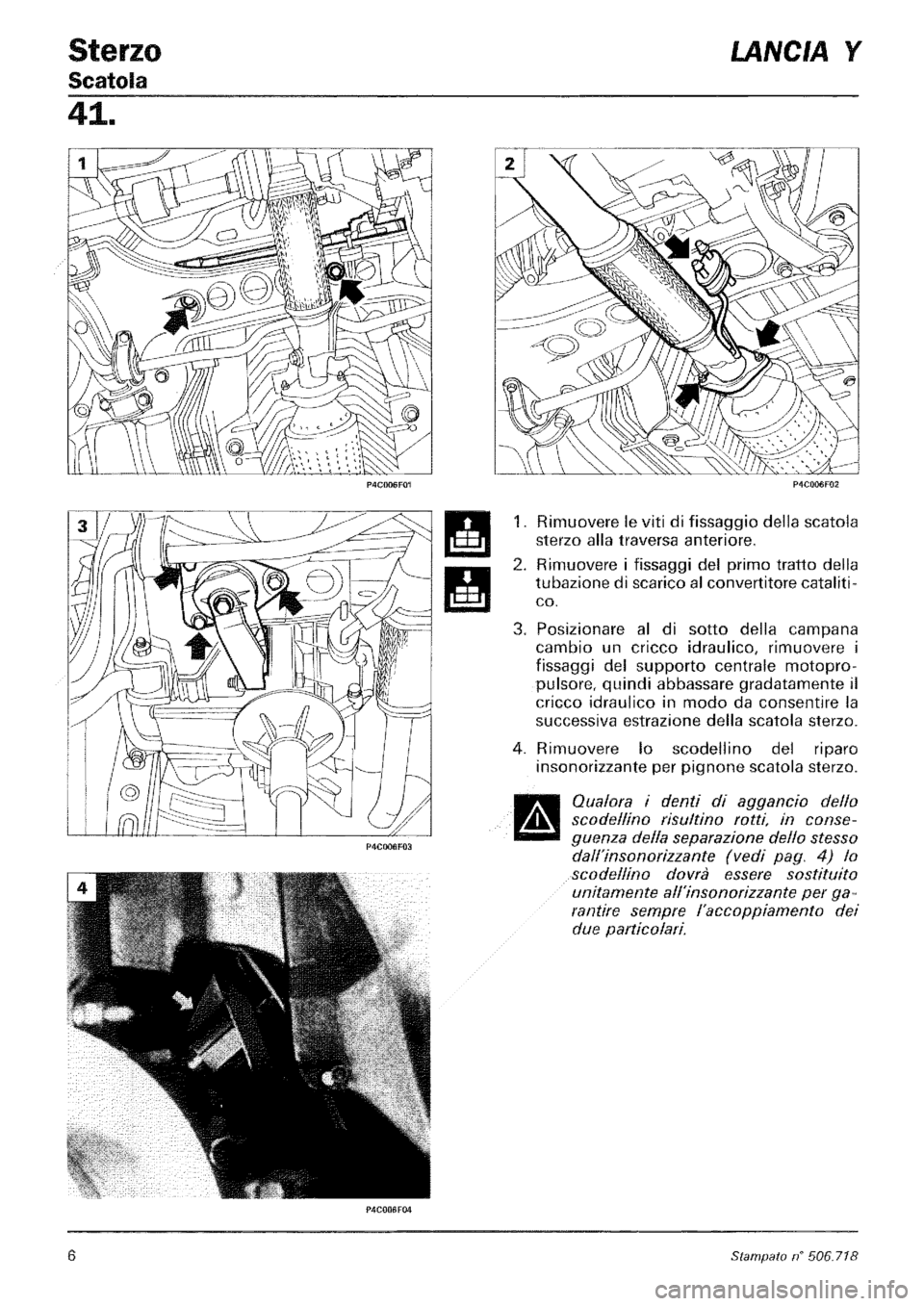 LANCIA Y 1997 Service Repair Manual LANCIA Y 1997 Service Repair Manual