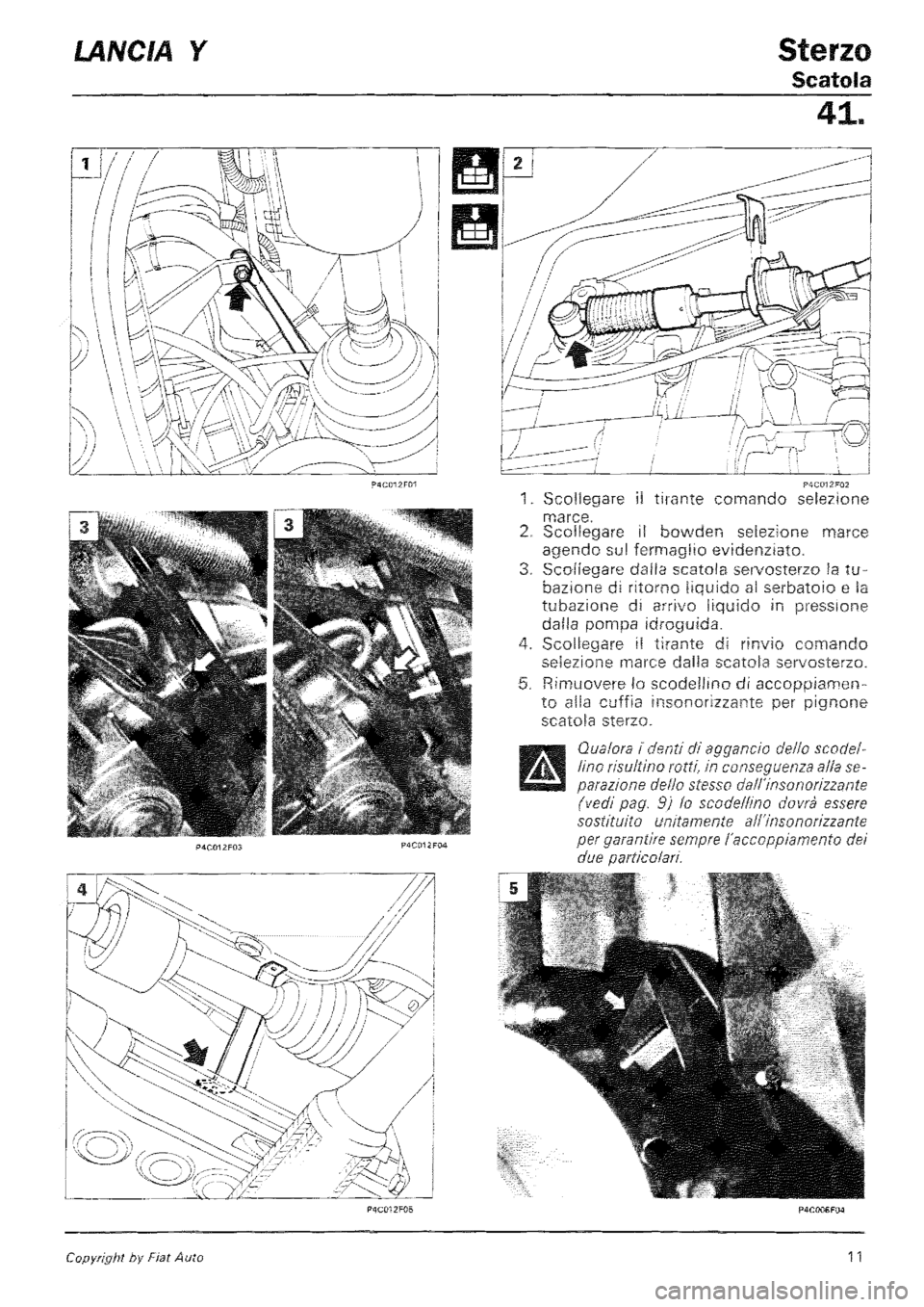 LANCIA Y 1997 Service Repair Manual LANCIA Y 1997 Service Repair Manual