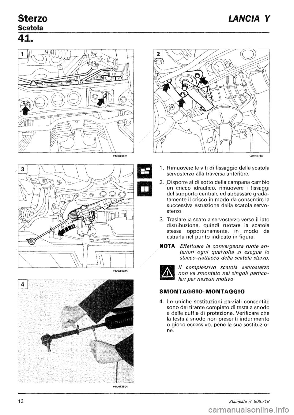 LANCIA Y 1997 Service Repair Manual LANCIA Y 1997 Service Repair Manual
