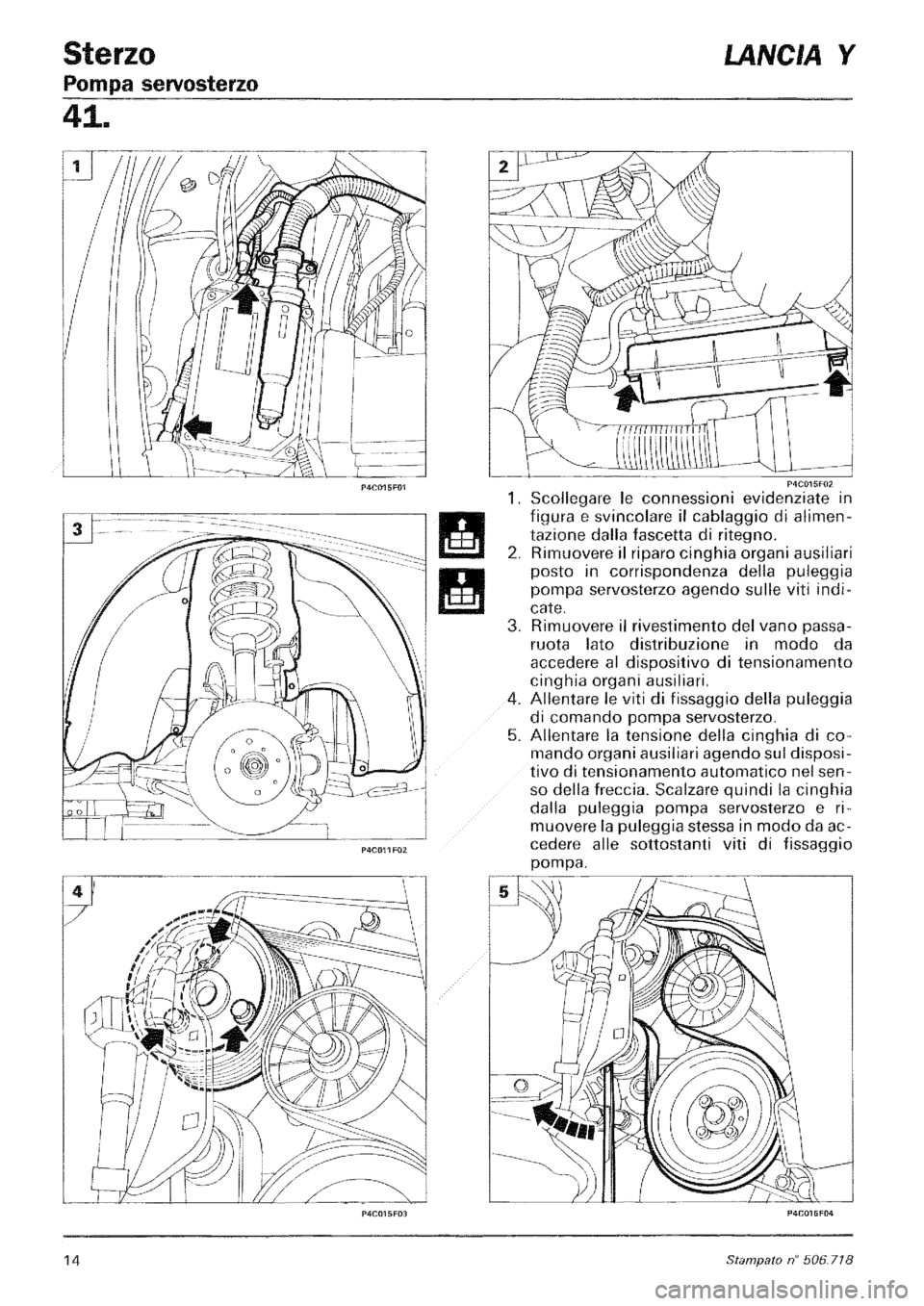 LANCIA Y 1997 Service Repair Manual LANCIA Y 1997 Service Repair Manual