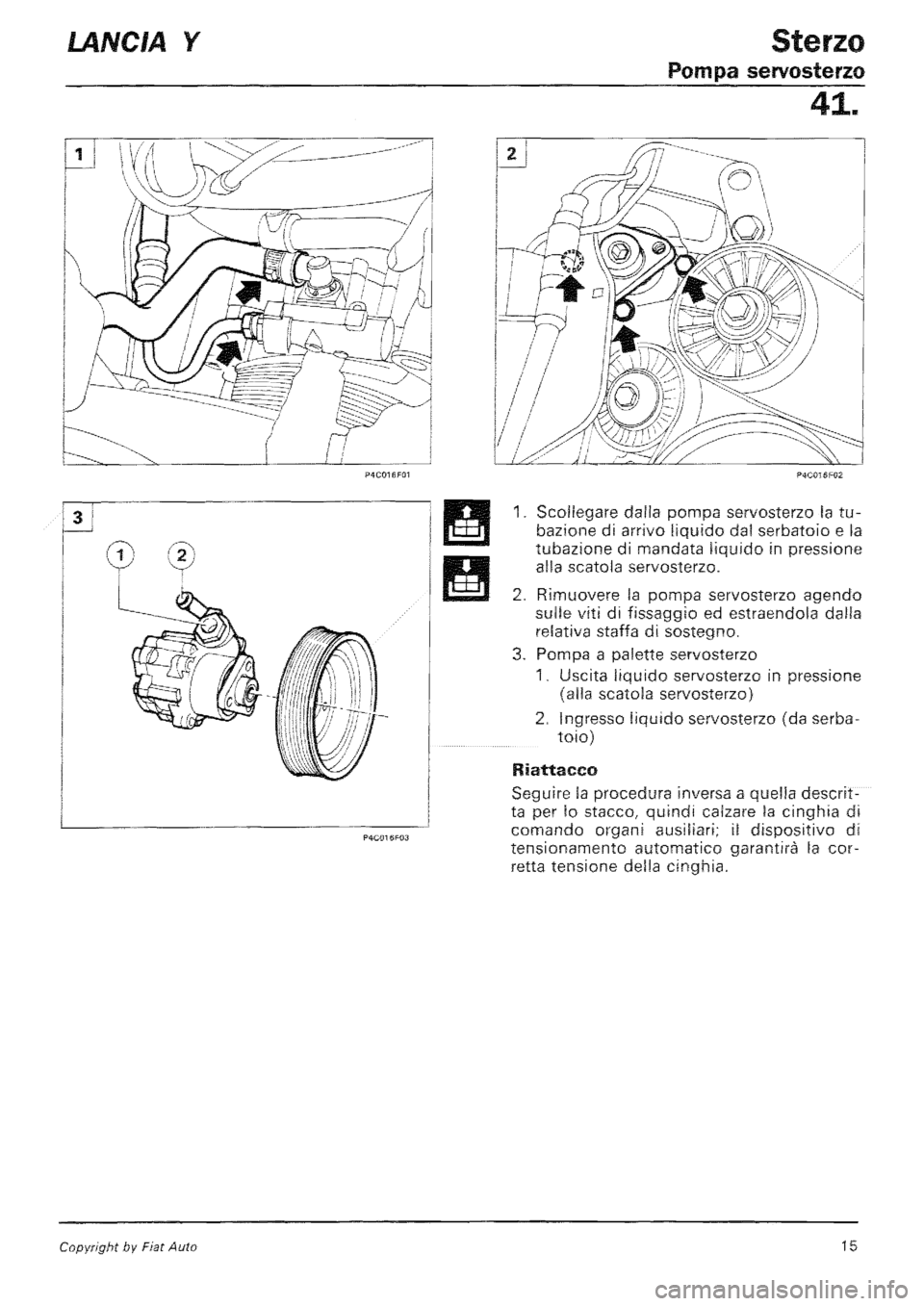 LANCIA Y 1997 Service Repair Manual LANCIA Y 1997 Service Repair Manual