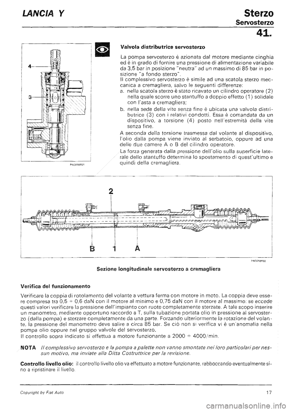 LANCIA Y 1997 Service Repair Manual LANCIA Y 1997 Service Repair Manual
