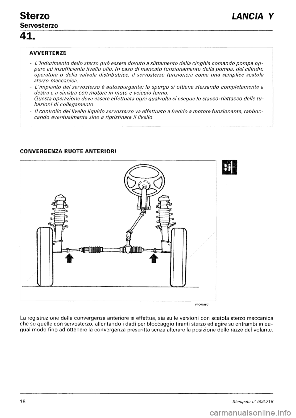 LANCIA Y 1997 Service Repair Manual LANCIA Y 1997 Service Repair Manual