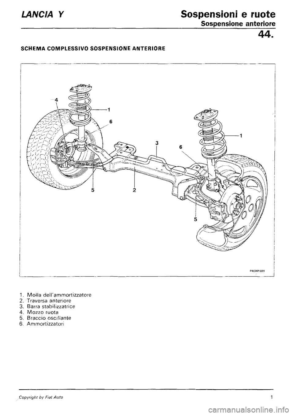 LANCIA Y 1997 Service Repair Manual LANCIA Y 1997 Service Repair Manual