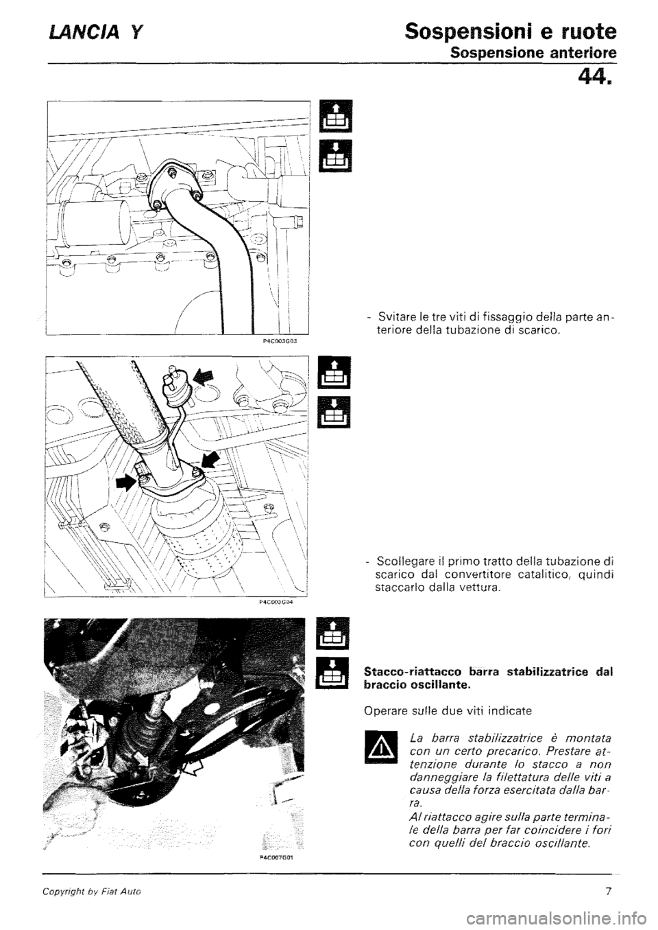 LANCIA Y 1997 Service Repair Manual LANCIA Y 1997 Service Repair Manual