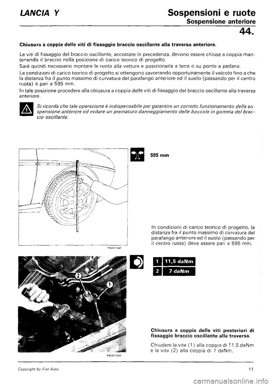 LANCIA Y 1997 Service Repair Manual LANCIA Y 1997 Service Repair Manual