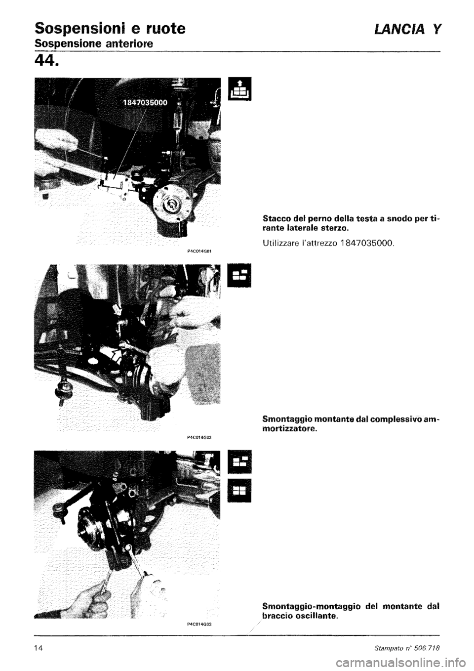 LANCIA Y 1997 Service Repair Manual LANCIA Y 1997 Service Repair Manual