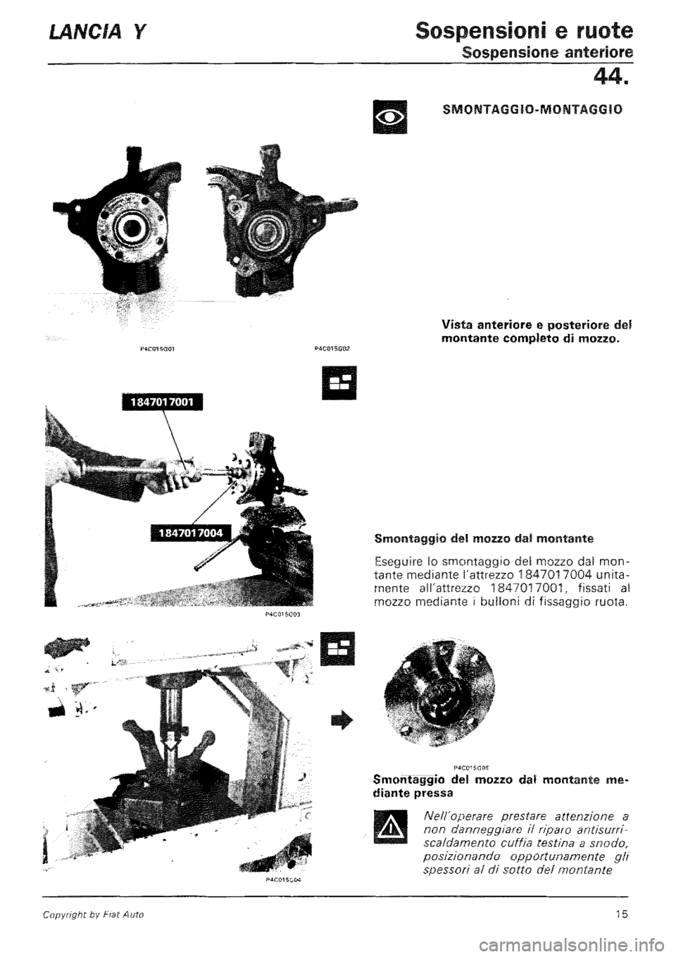 LANCIA Y 1997 Service Repair Manual LANCIA Y 1997 Service Repair Manual