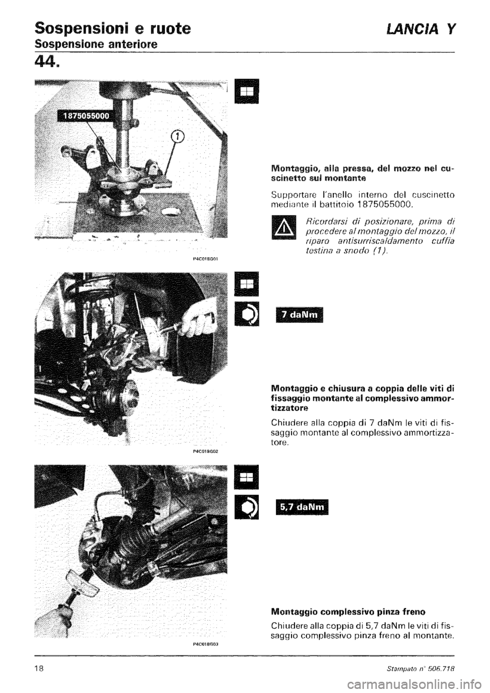 LANCIA Y 1997 Service Repair Manual LANCIA Y 1997 Service Repair Manual