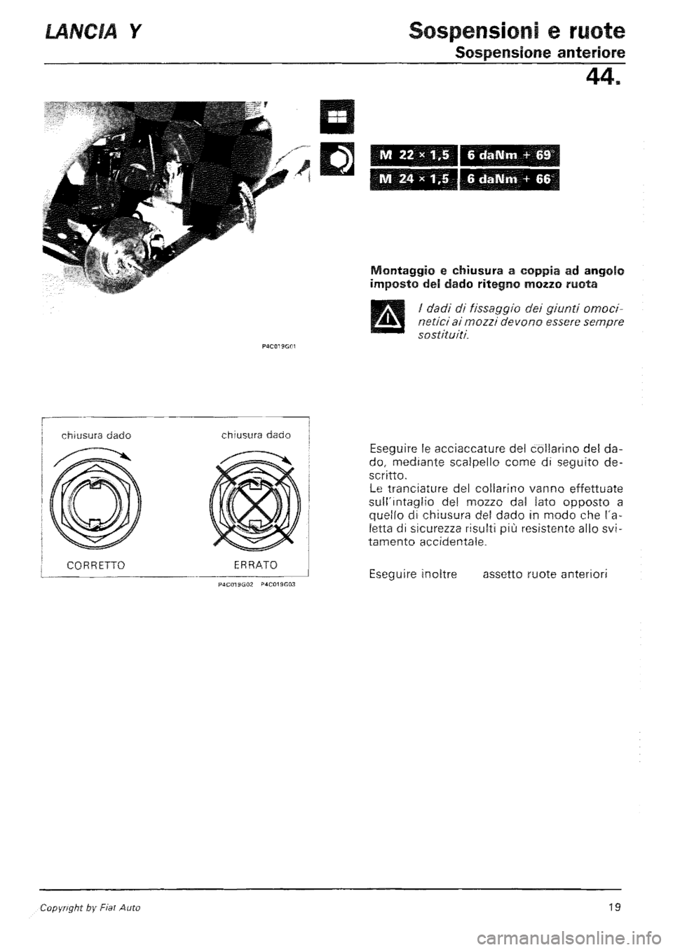 LANCIA Y 1997 Service Repair Manual LANCIA Y 1997 Service Repair Manual