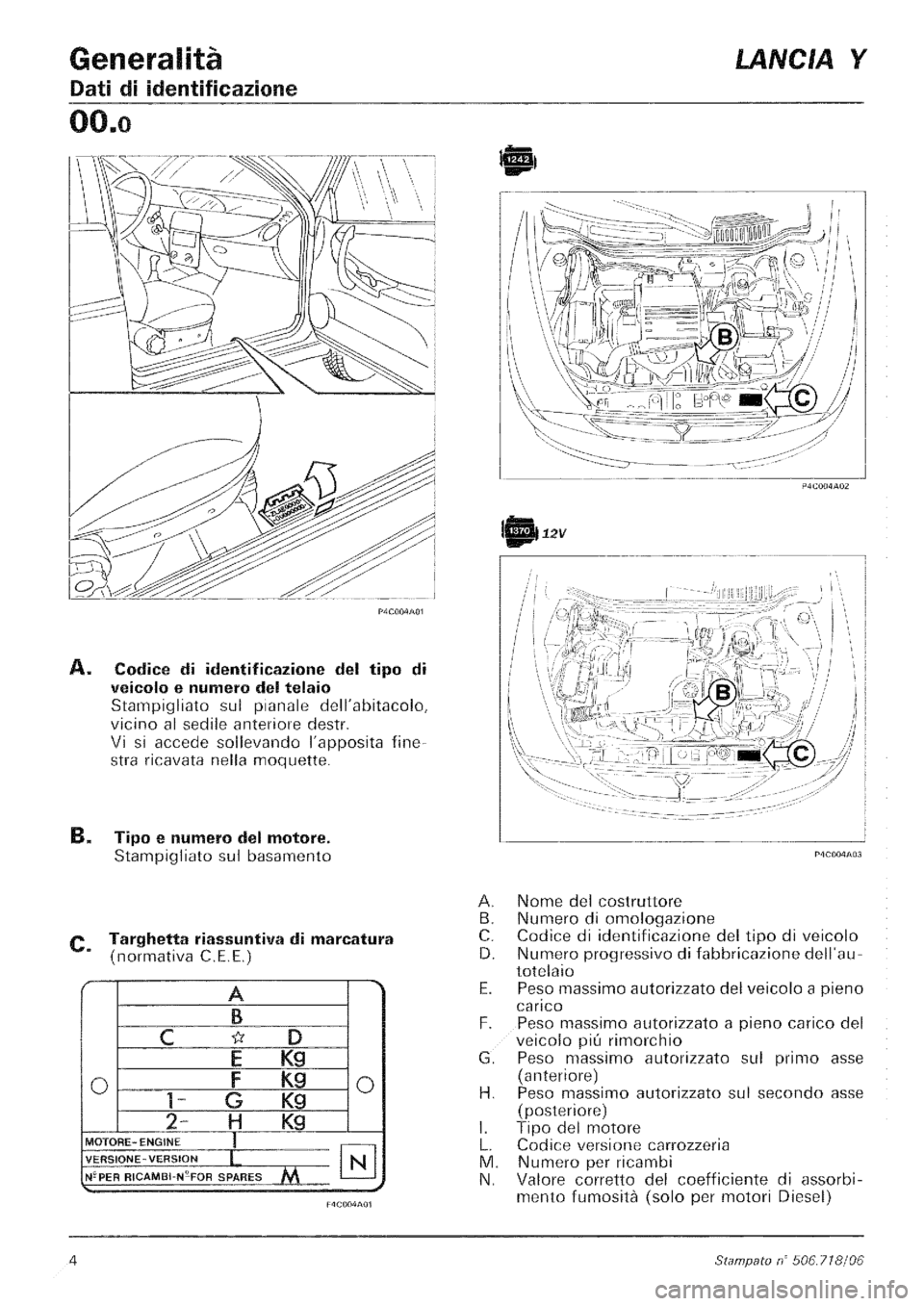 LANCIA Y 1997  Service Repair Manual 