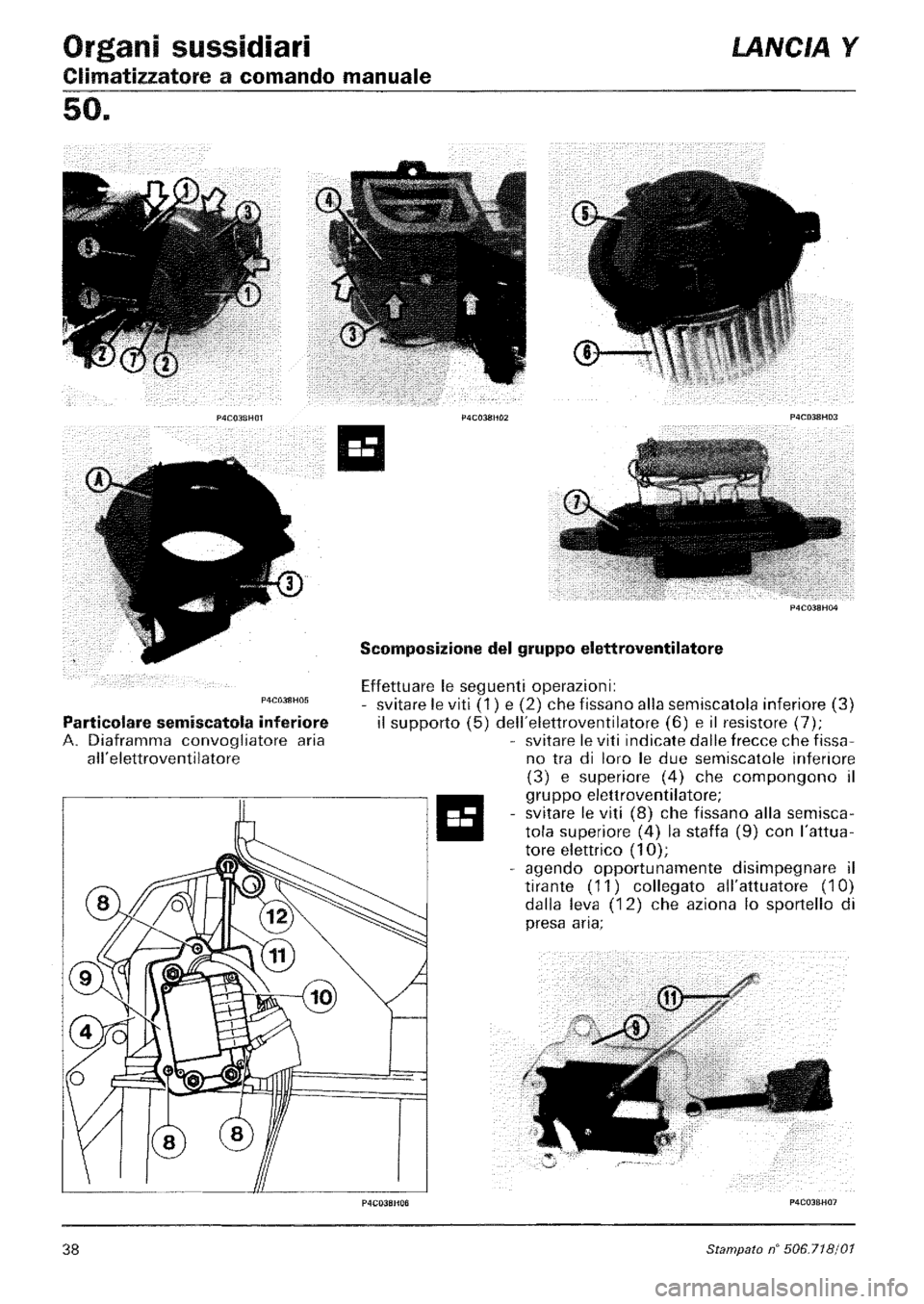 LANCIA Y 1997 Service Repair Manual LANCIA Y 1997 Service Repair Manual