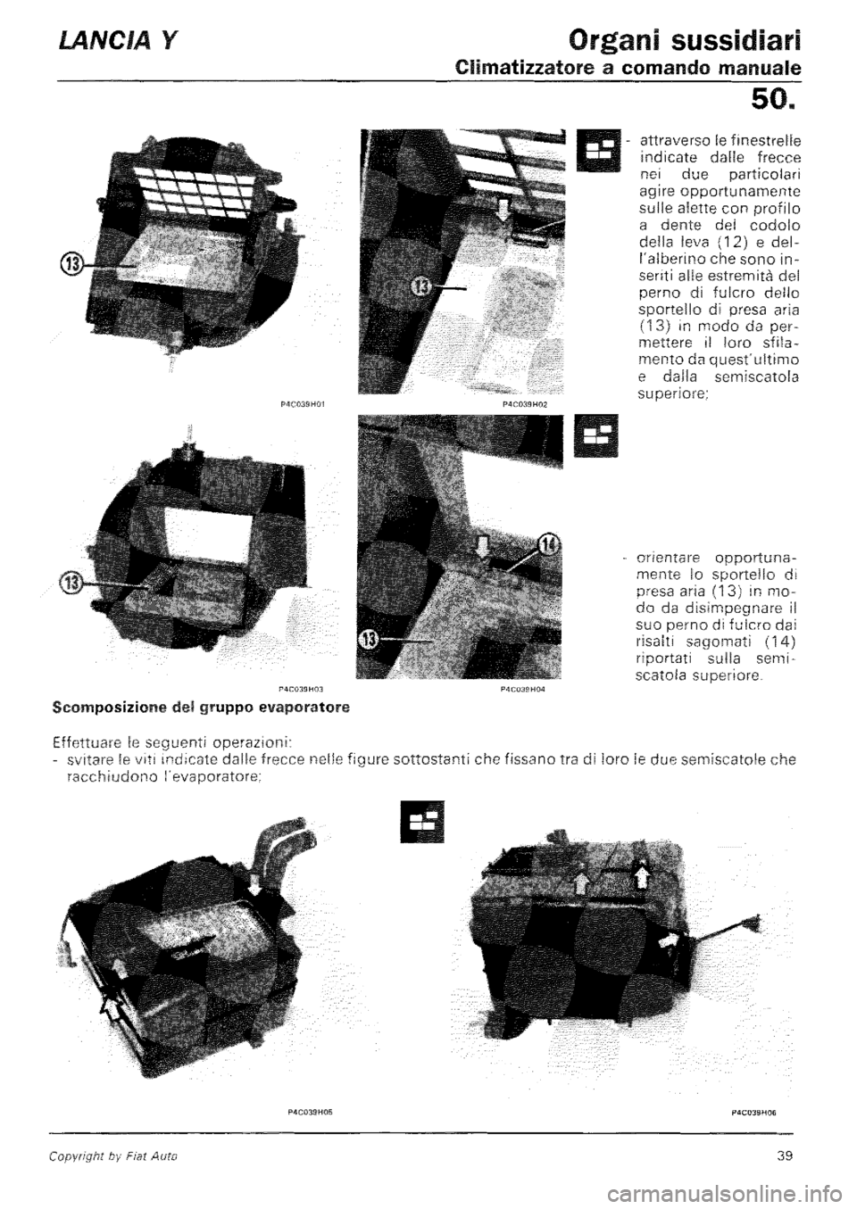 LANCIA Y 1997 Service Repair Manual LANCIA Y 1997 Service Repair Manual