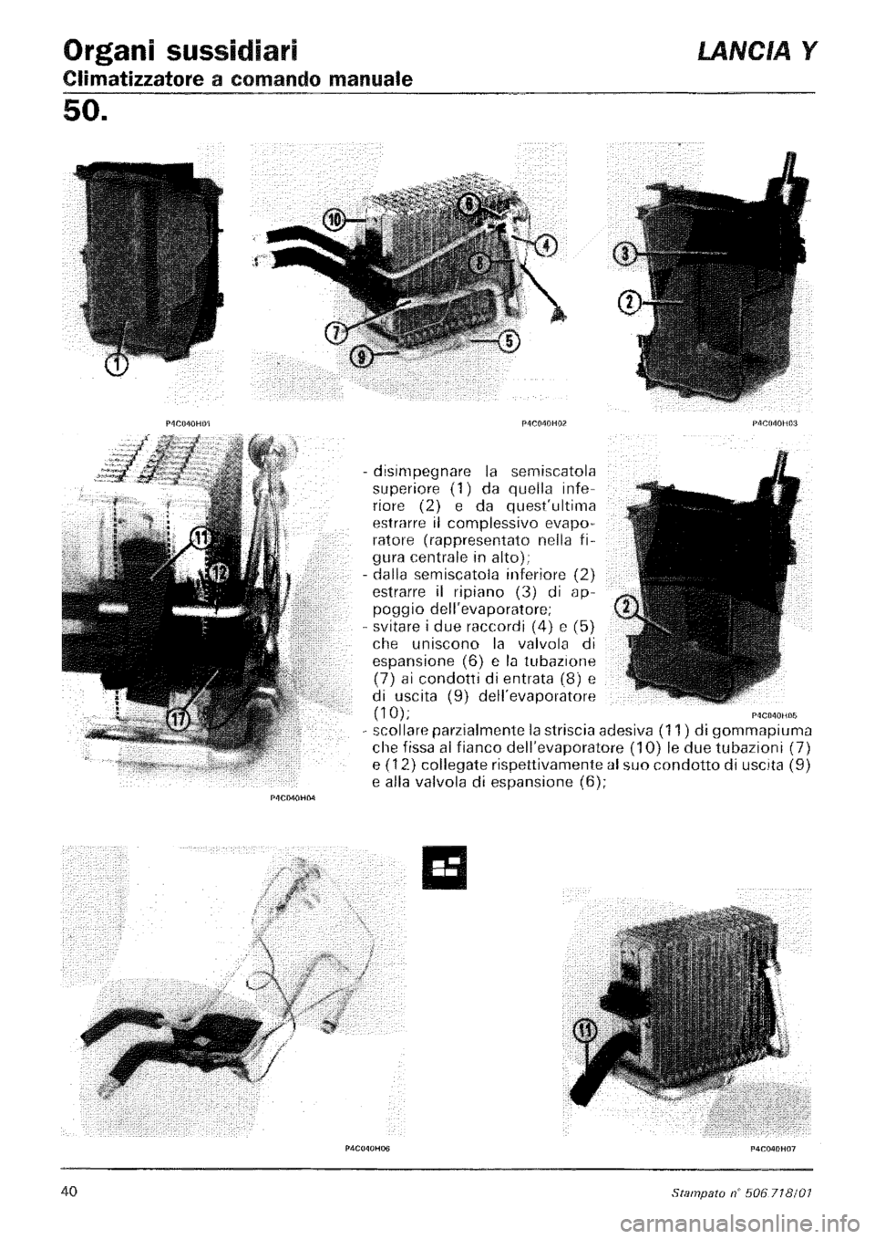 LANCIA Y 1997 Service Repair Manual LANCIA Y 1997 Service Repair Manual