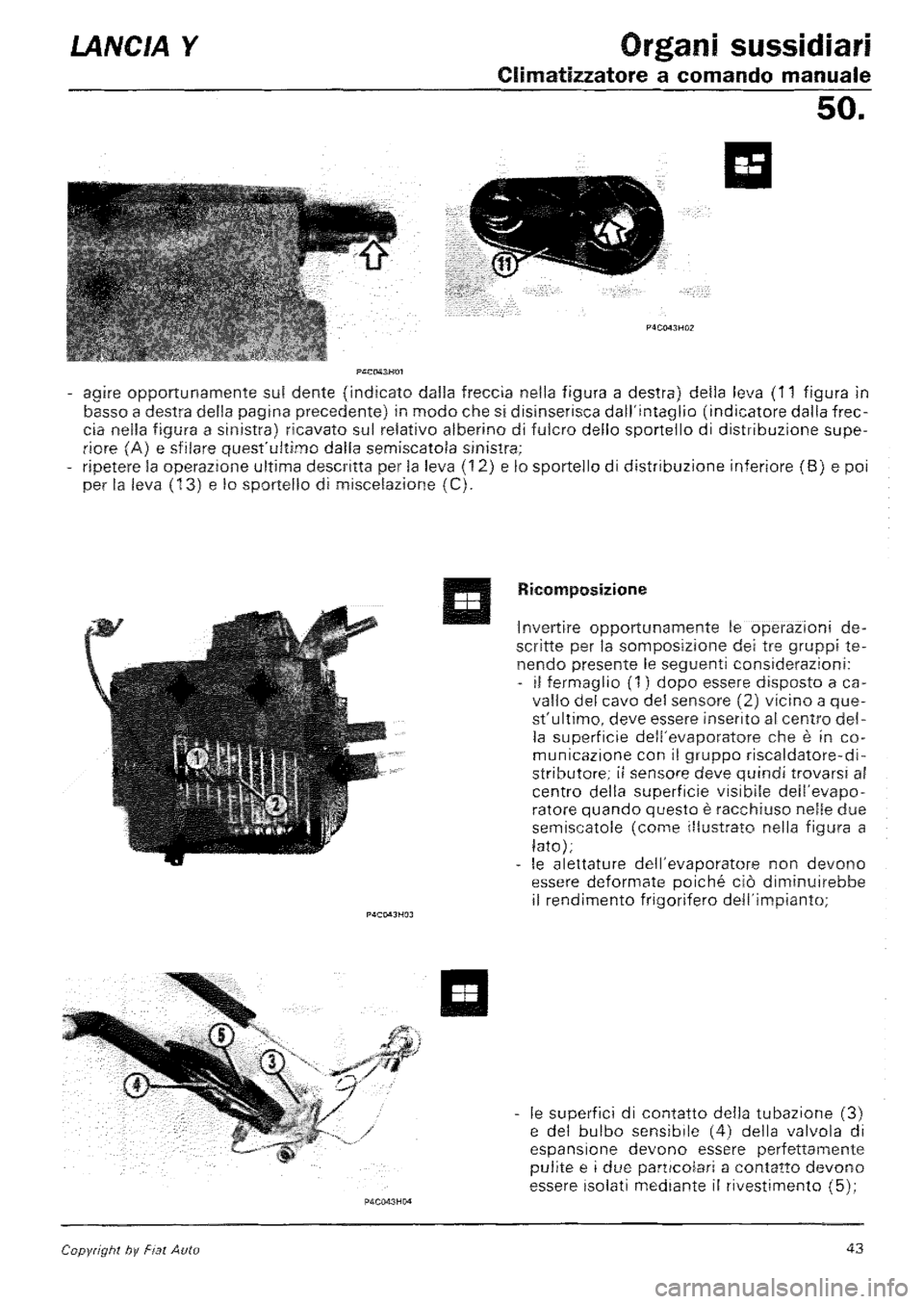 LANCIA Y 1997 Service Repair Manual LANCIA Y 1997 Service Repair Manual