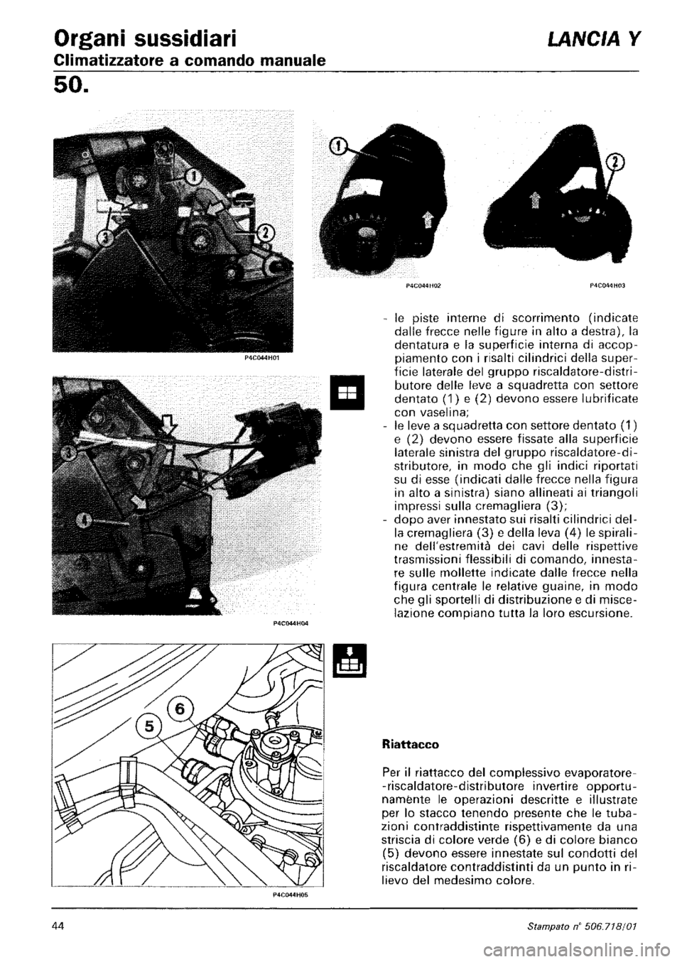 LANCIA Y 1997 Service Repair Manual LANCIA Y 1997 Service Repair Manual