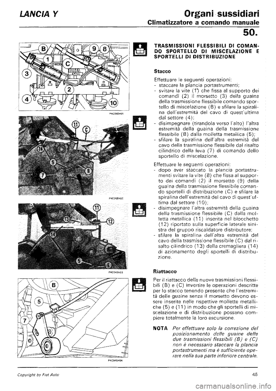 LANCIA Y 1997 Service Repair Manual LANCIA Y 1997 Service Repair Manual