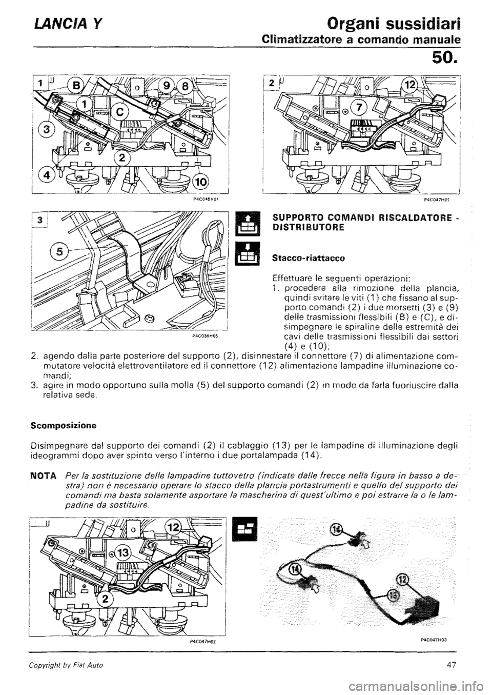 LANCIA Y 1997 Service Repair Manual LANCIA Y 1997 Service Repair Manual