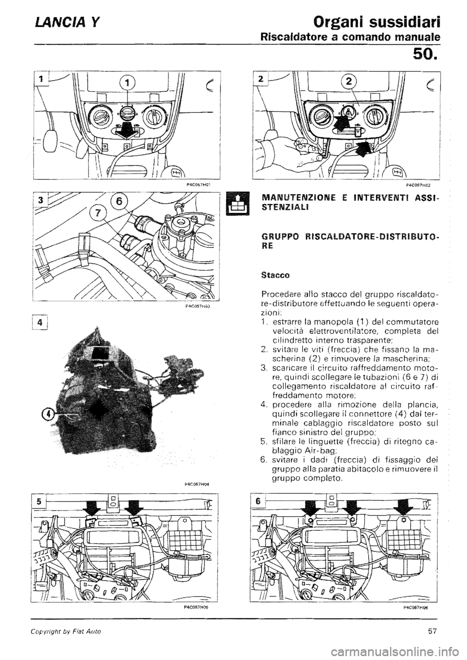LANCIA Y 1997 Service Repair Manual LANCIA Y 1997 Service Repair Manual