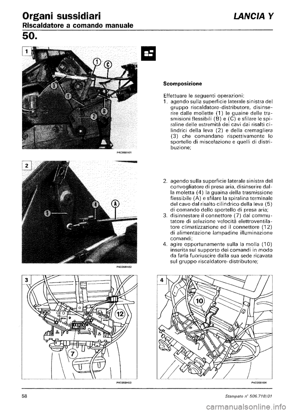 LANCIA Y 1997 Service Repair Manual LANCIA Y 1997 Service Repair Manual