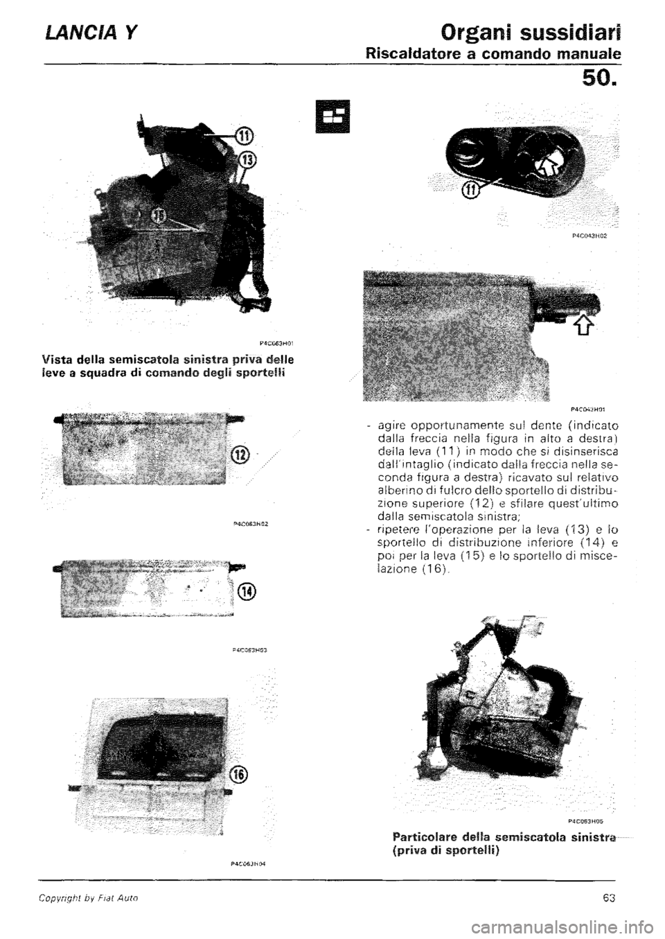 LANCIA Y 1997 Service Repair Manual LANCIA Y 1997 Service Repair Manual